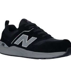 New Balance Women Black/Rose and Gray Work Composite Toe Sneakers